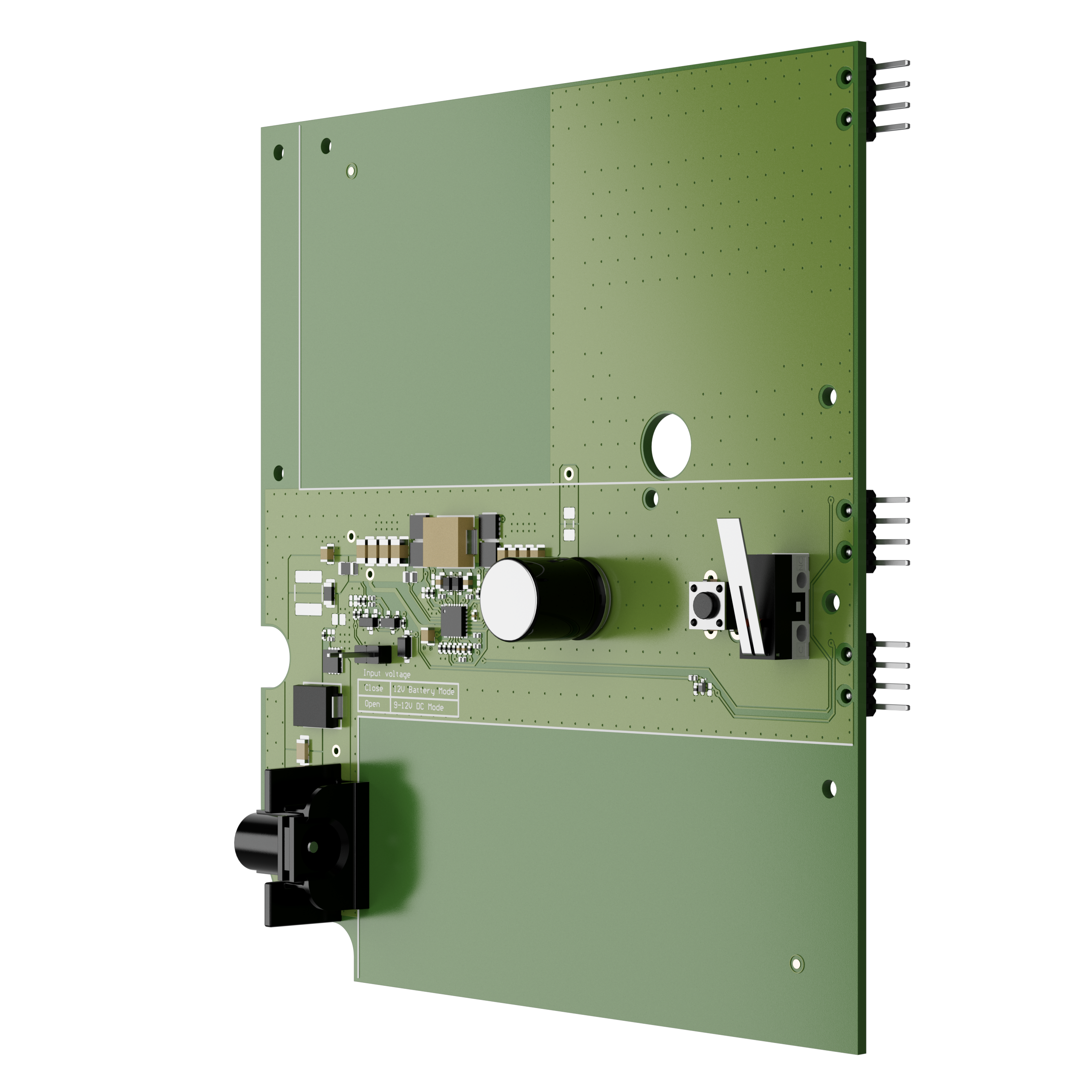Render - Ajax 12V PSU fo NVR-front angled