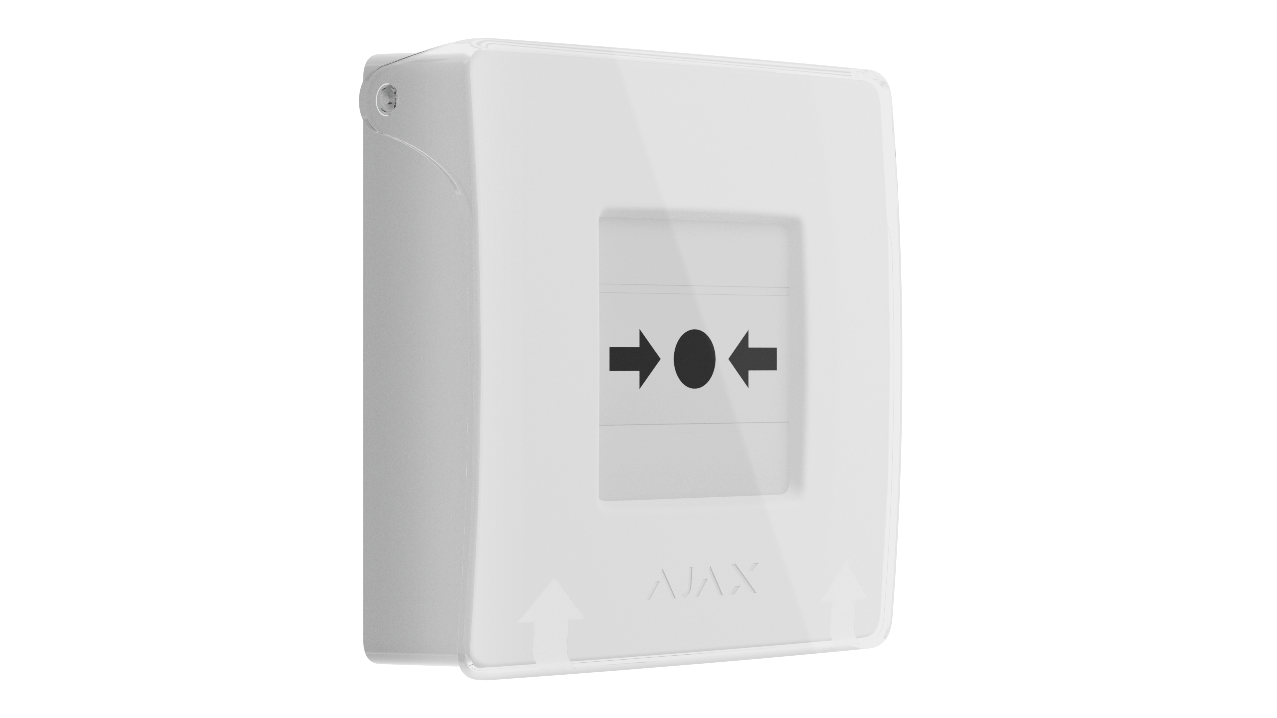 Render - Ajax ManualCallPoint (White) Jeweller - front angled
