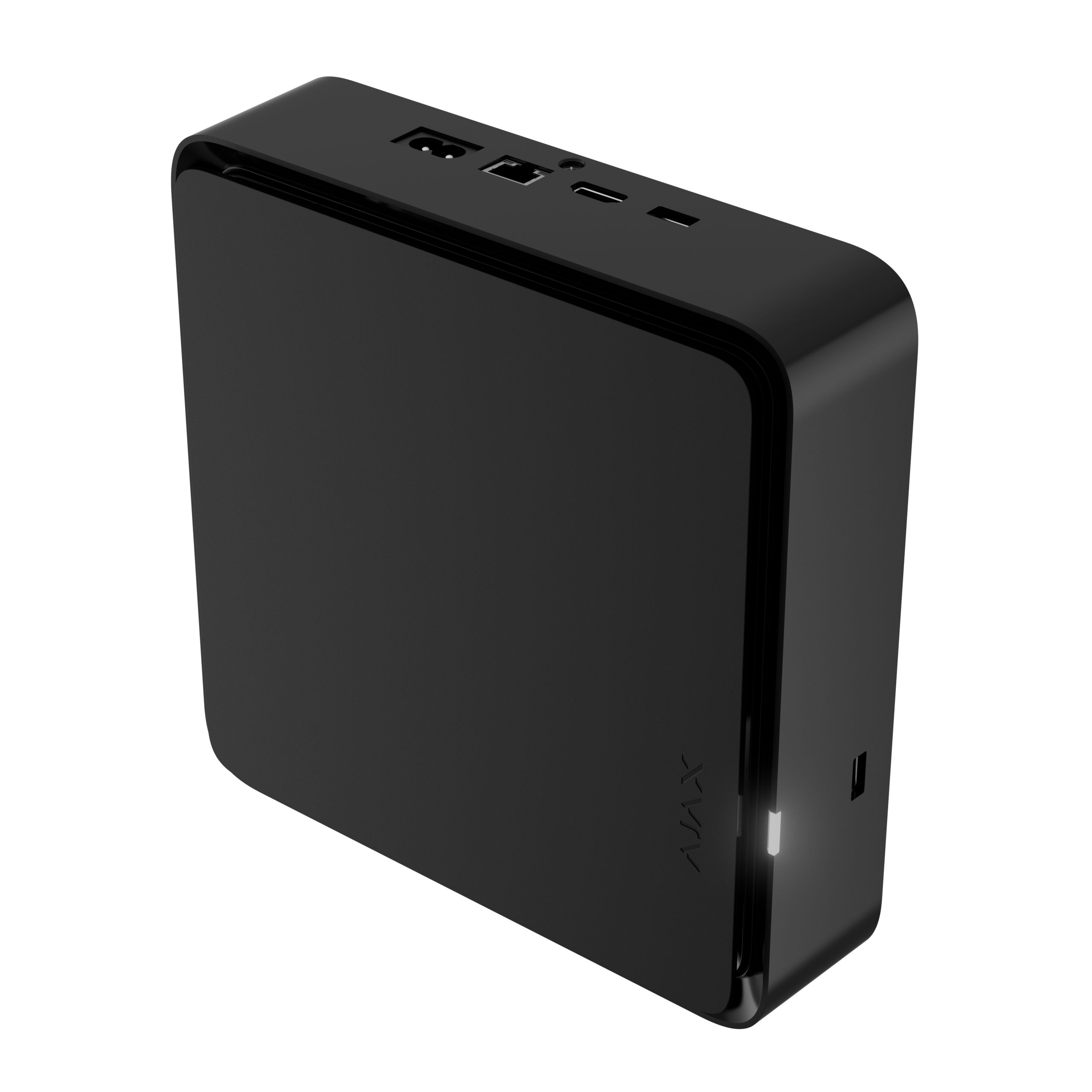 Render - Ajax NVR HAC (16-ch) - Black - angled