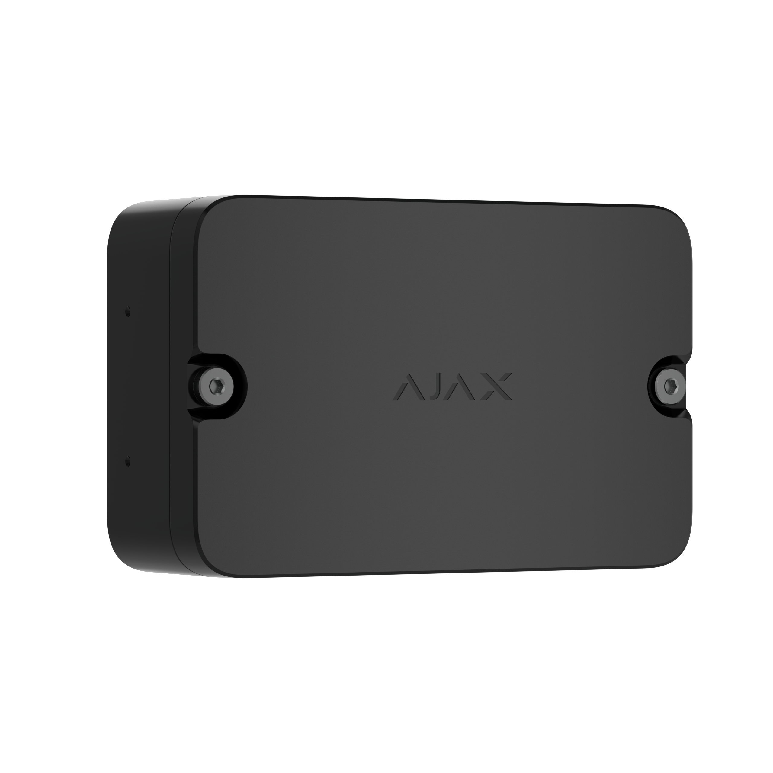 Render – Ajax EN54 I_O Module (2X2) - black - front - angle