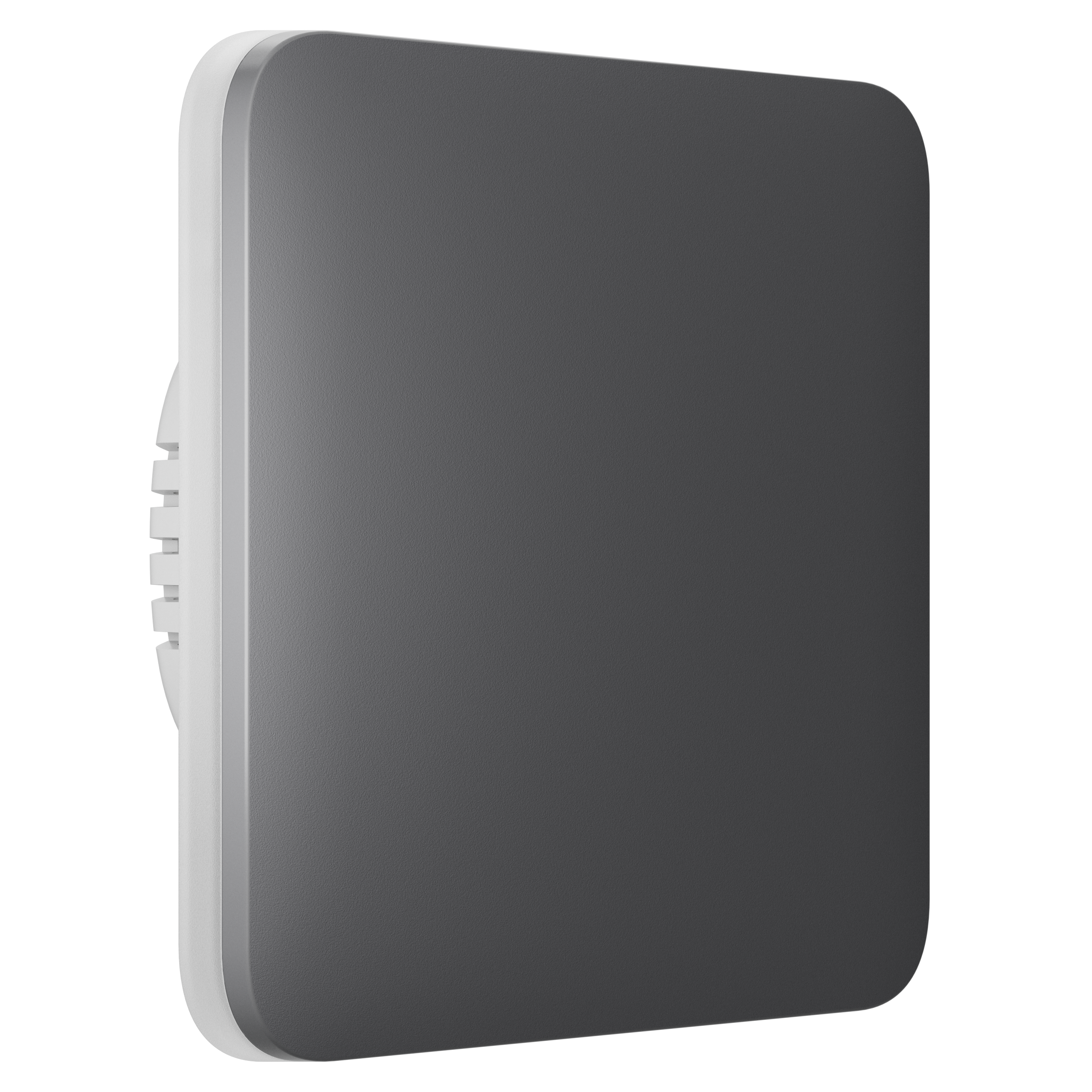 Render – Ajax LightSwitch (1-gang) Jeweller – grey – front 3_4