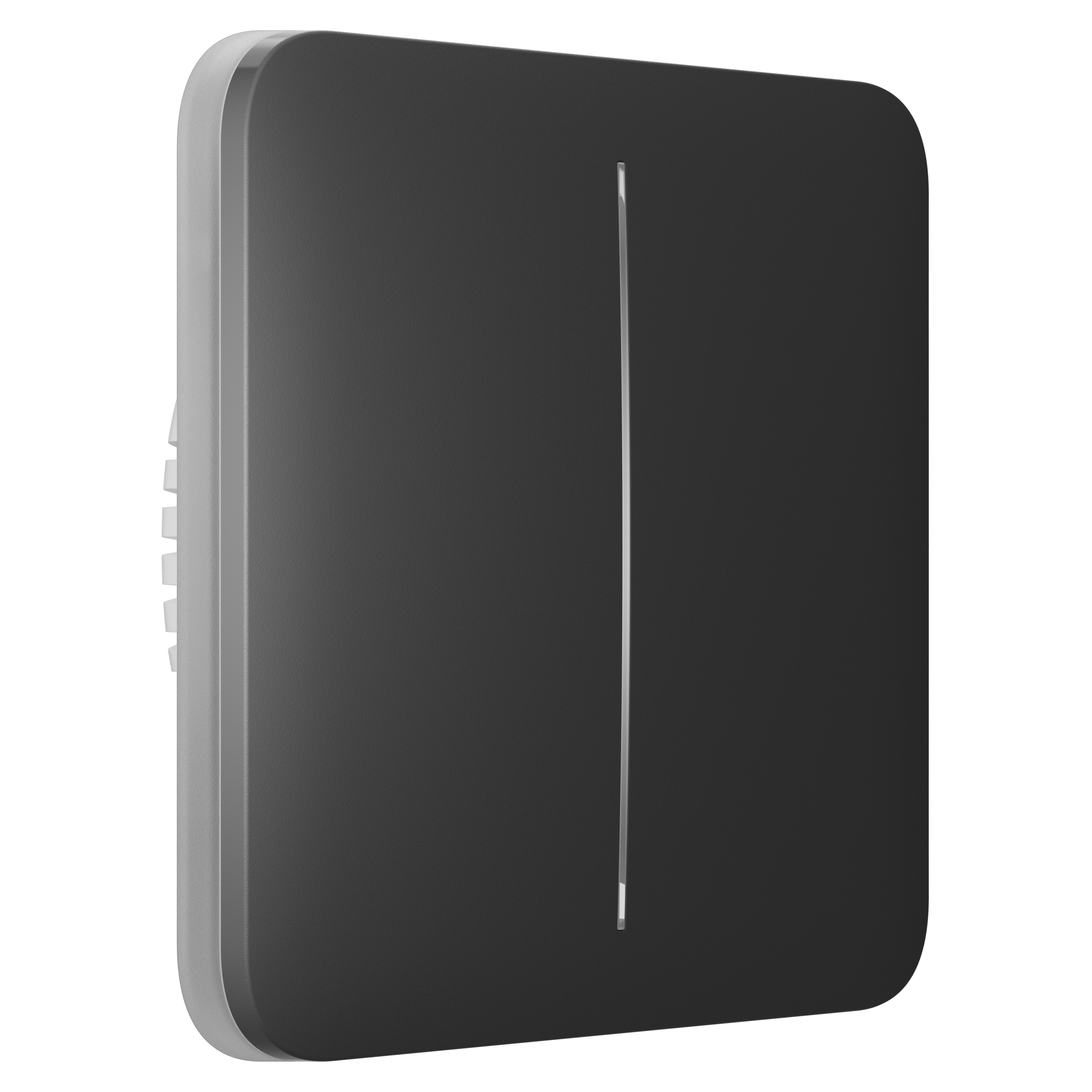 Render – Ajax LightSwitch (2-gang_2-way) Jeweller – grey – front angled